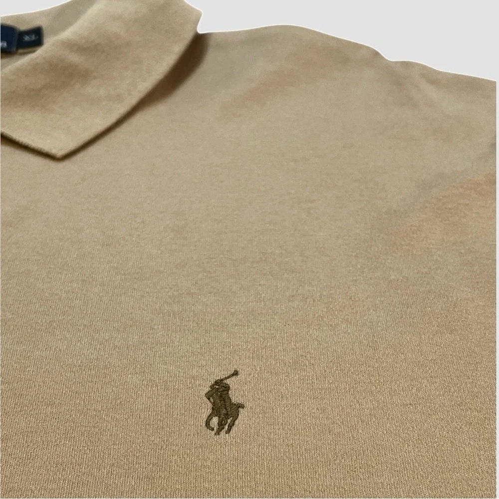 Polo Ralph Lauren Polo Shirt, Men’s, 100% cotton,‎ Short-Sleeve, Color Beige, XL